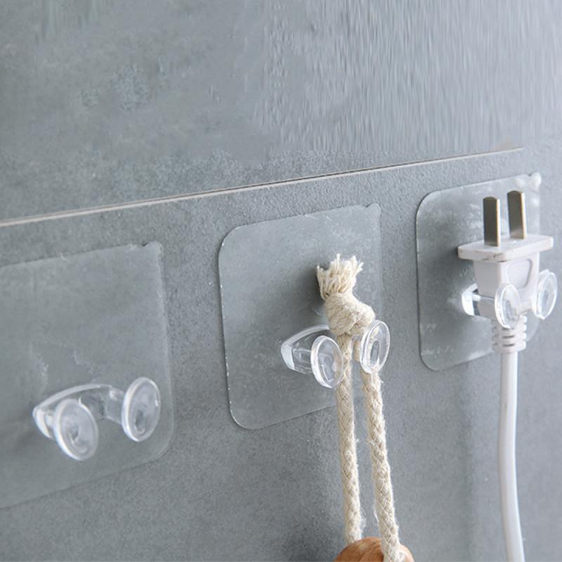 Self Adhesive Power Plug Socket Hook Holder Wall Storage Organizer Magic Toothbrush Shaver Towel Kitchen Utensil Hanger