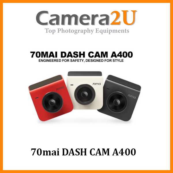 70mai A400 Car Recorder Dash Cam QHD 1440P Rear Cam Night Vision 145 FOV WDR App Control Smart