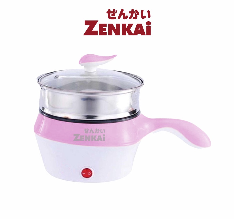 【ZENKAI】1.2L Multifunctional Rice Cooker Steamboat Pan Steamer Pot Electric Steam Tray / Pengukus Periuk Elektrik