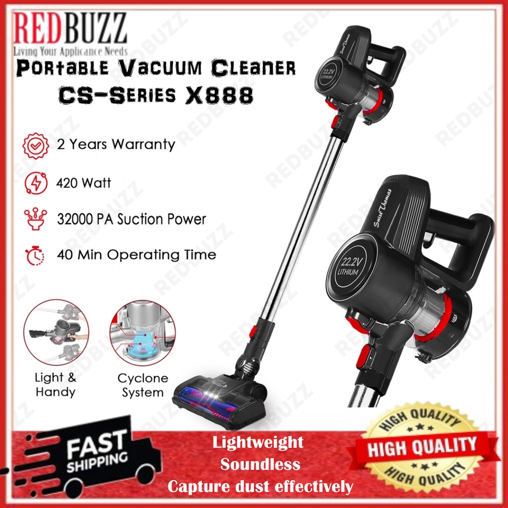 REDBUZZ SwissThomas Cordless Handheld Vacuum Cleaner 32000PA Brushless Motor CleanXtreme Series X888 420W Vakum Cleaner