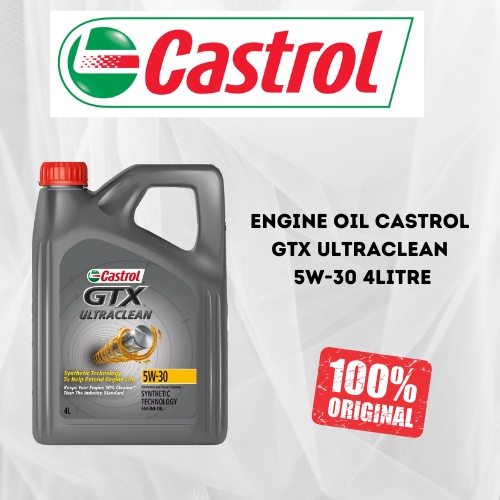 Castrol GTX ULTRACLEAN 5W-30 for Petrol and Diesel Cars (4L)