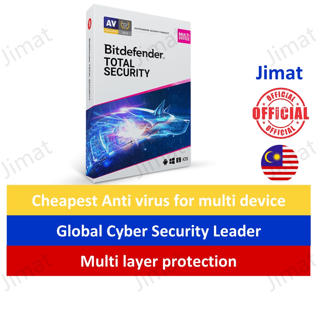 [Official] Bitdefender Total security 2024 antivirus software Macbook PC Mobile android windows mac cyber cheap renew