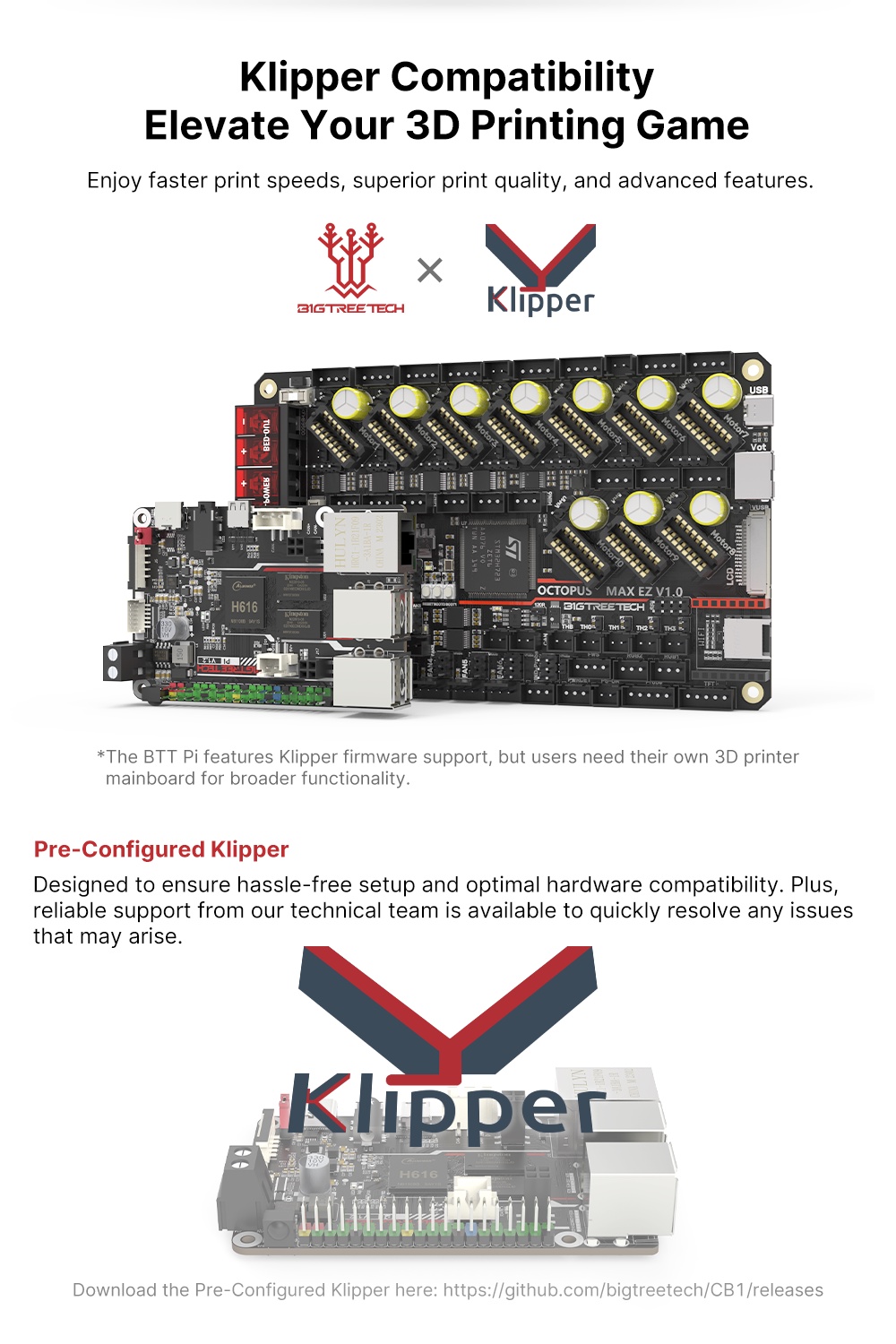 Bigtreetech pi v1.2 for raspberrypi 3d printer