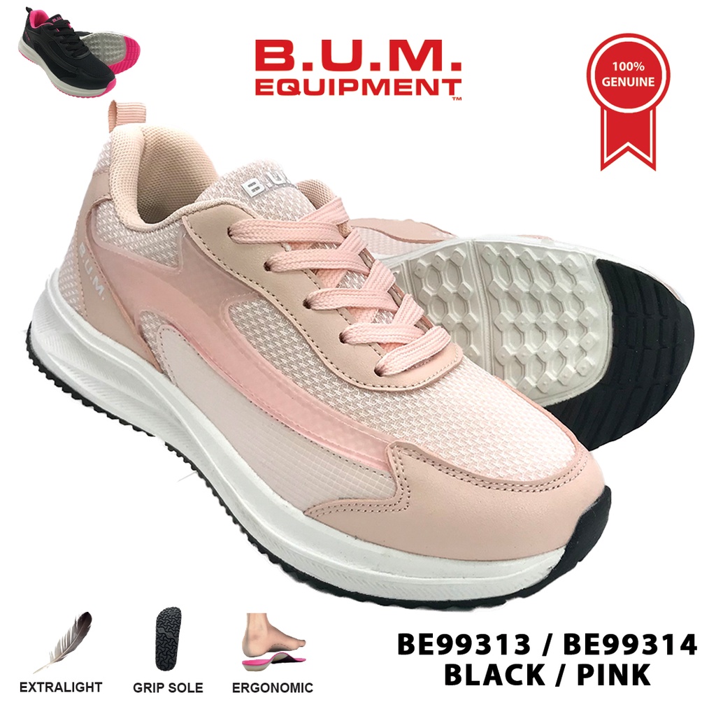 BUM Equipment Women's Sport Shoes BE99313 / BE99314 (Black / Pink)