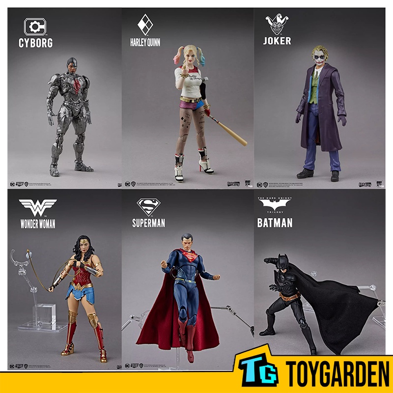 FondJoy 1/9 Scale Action Figure - DC Series Superman /Wonder Woman/ Batman/ Joker/ Harley Quinn/ Cyborg