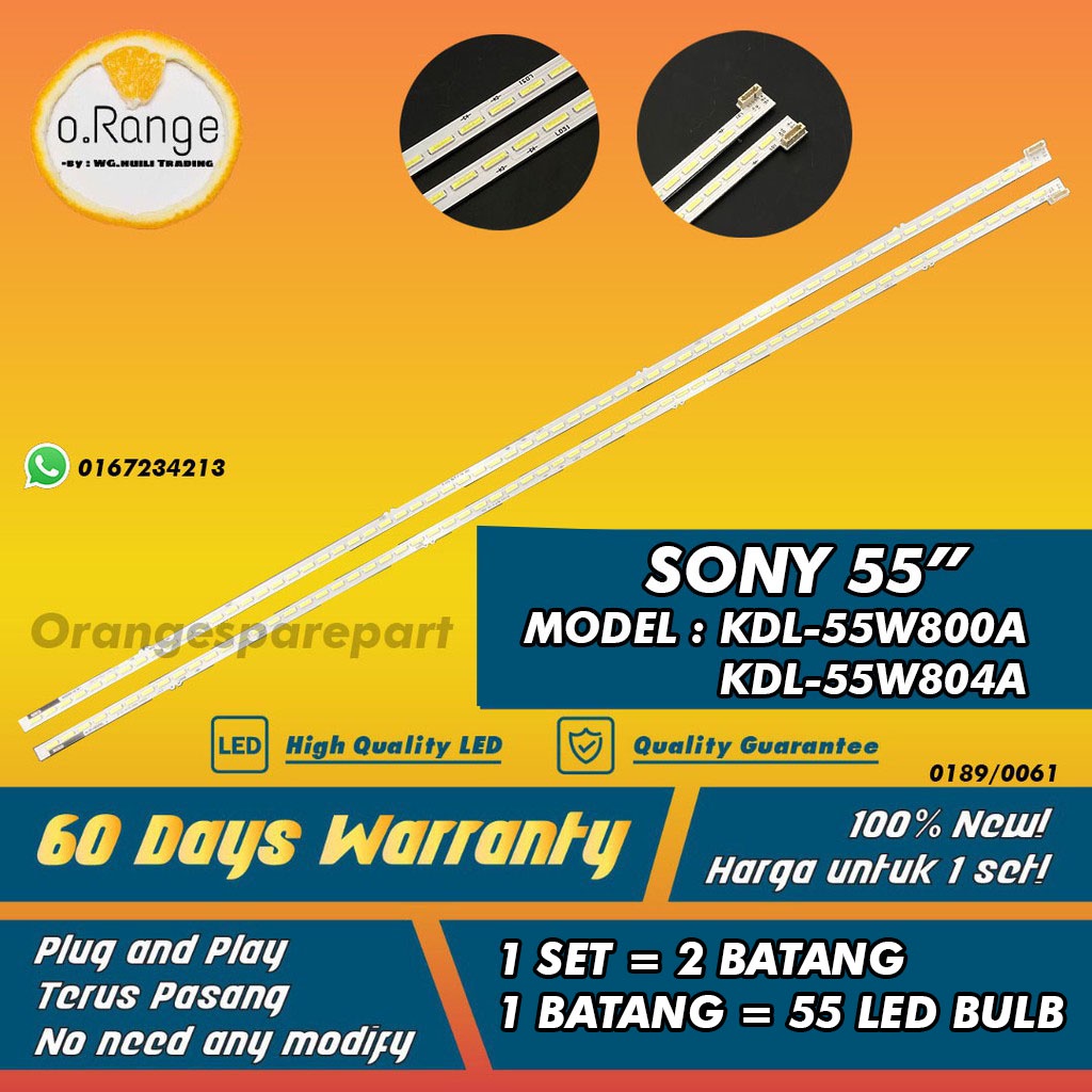 KDL-55W804A / KDL-55W800A SONY 55" LED TV BACKLIGHT(LAMPU TV) SONY 55 INCH LED TV KDL55W804 55W804A KDL55W800A 55W800A