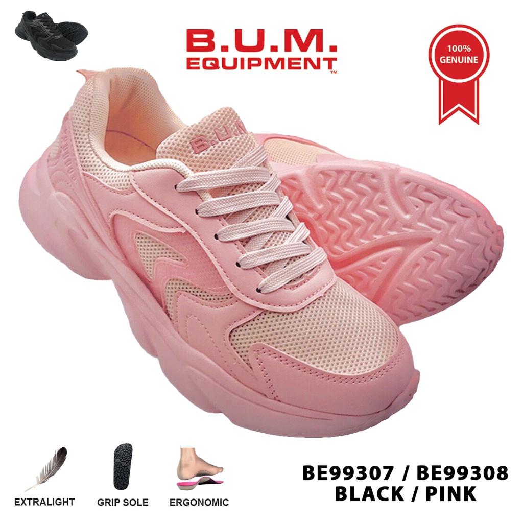 BUM Equipment Ladies Sport Shoes BE99307 / BE99308 (Black / Pink) - Online Exclusive