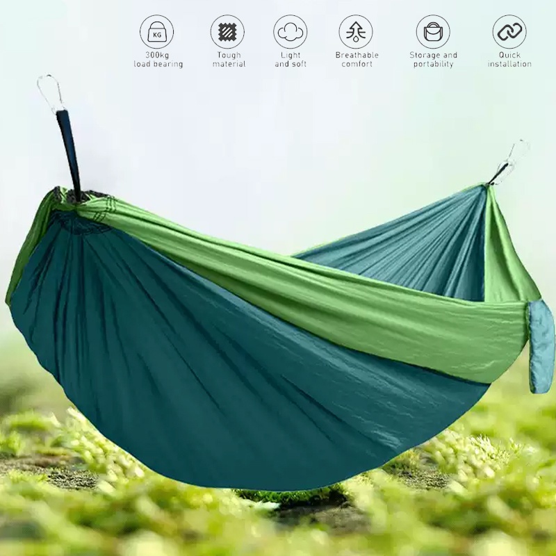 Extra Large Camping Hammock Heavy Duty Beach Picnic Hiking Tree Hanging Swing Bed Portable Backpack Travel Sleeping Beds