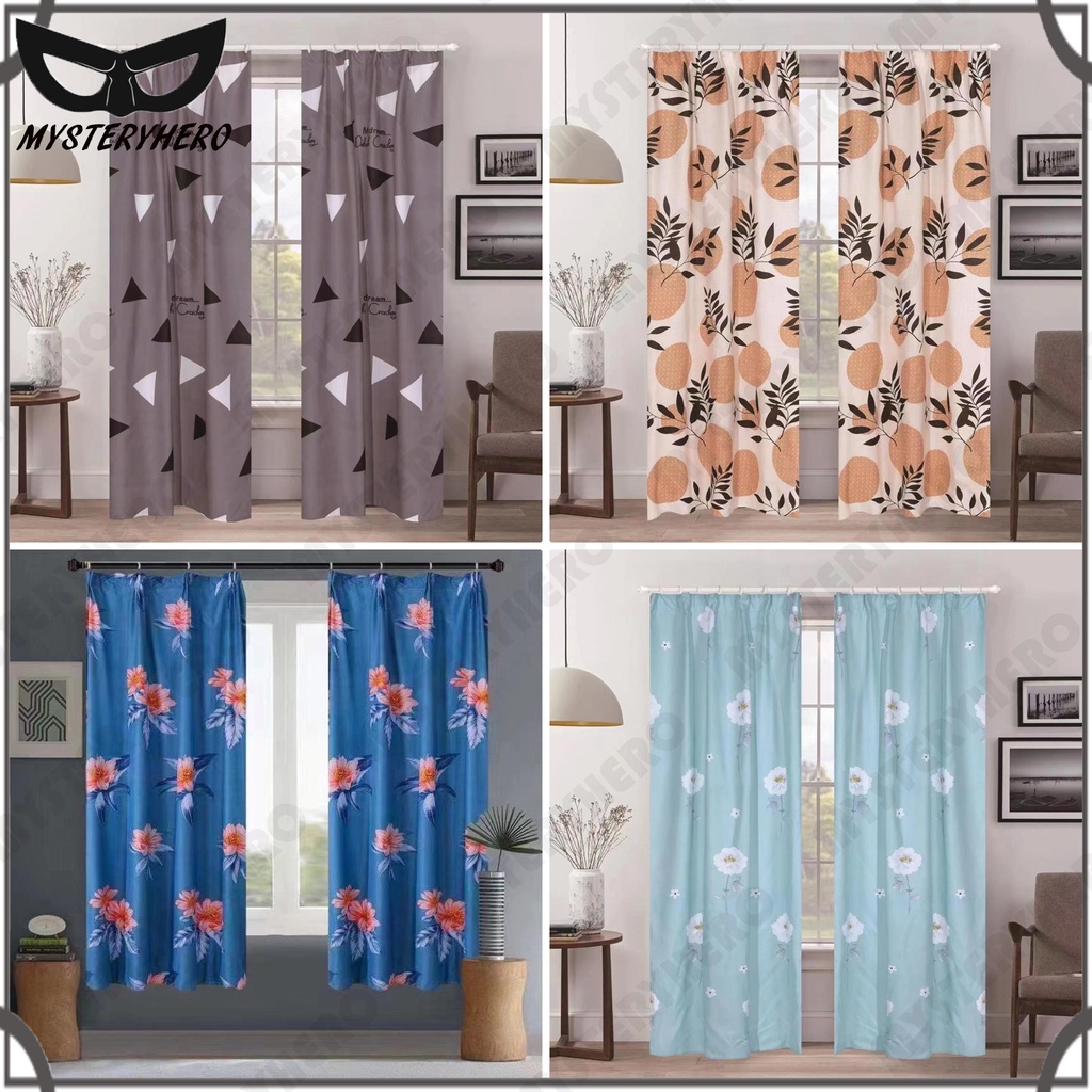 MysteryHero Modern Langsir Curtain Semi Blackout Ready Stock In Malaysia