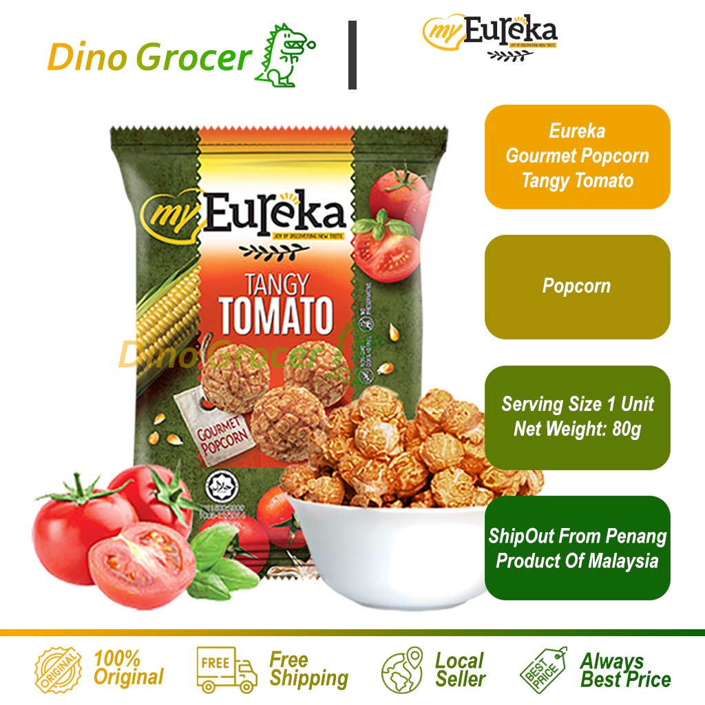 My Eureka Popcorn Tangy Tomato 80g 爆米花 番茄味