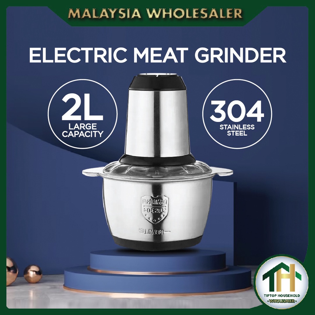 Stainless Steel Multifunctional Electric Meat Grinder Pengisar Daging Blender Food Processor Meat Mincer