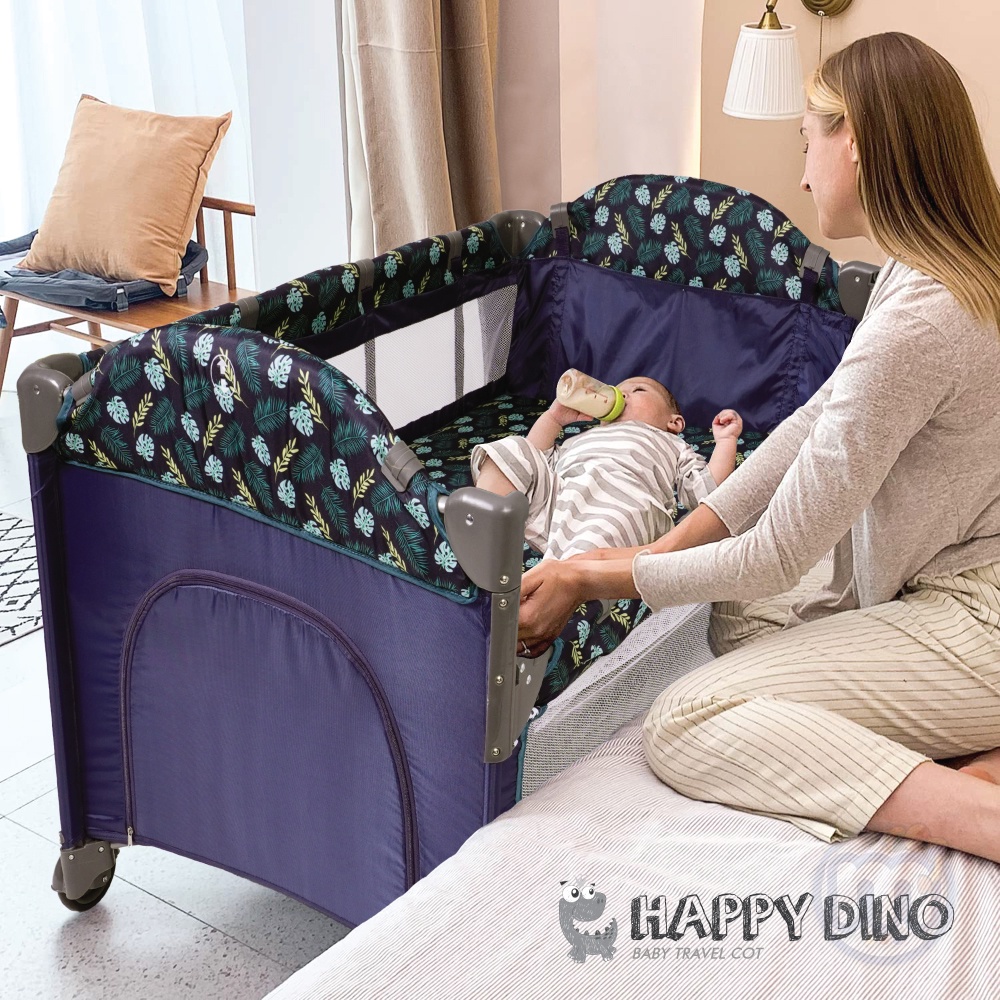 Mamakiddies Travel Baby Bed Happy Dino