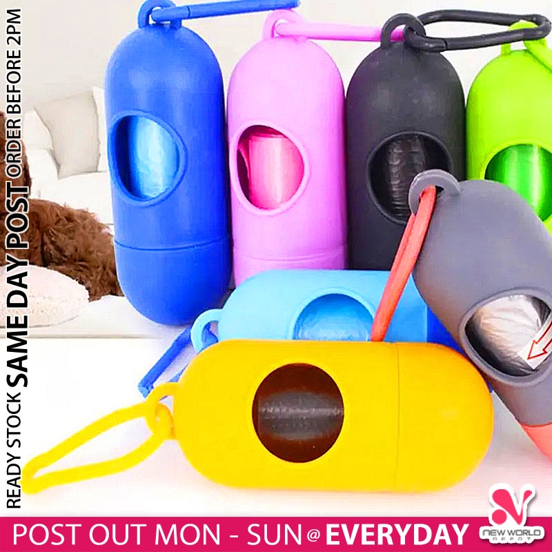 《 》Portable Pet Waste Baby Diaper Bag Disposal Dispenser Disposable Garbage Rubbish Bags Capsule Case 垃圾袋收纳盒