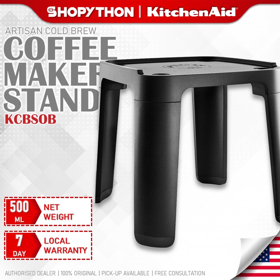 KITCHENAID Cold Brew Coffee Maker Stand KCBSOB Onyx Black Original Accessory Durable Design Kopi Bru Sejuk Seduh Dingin