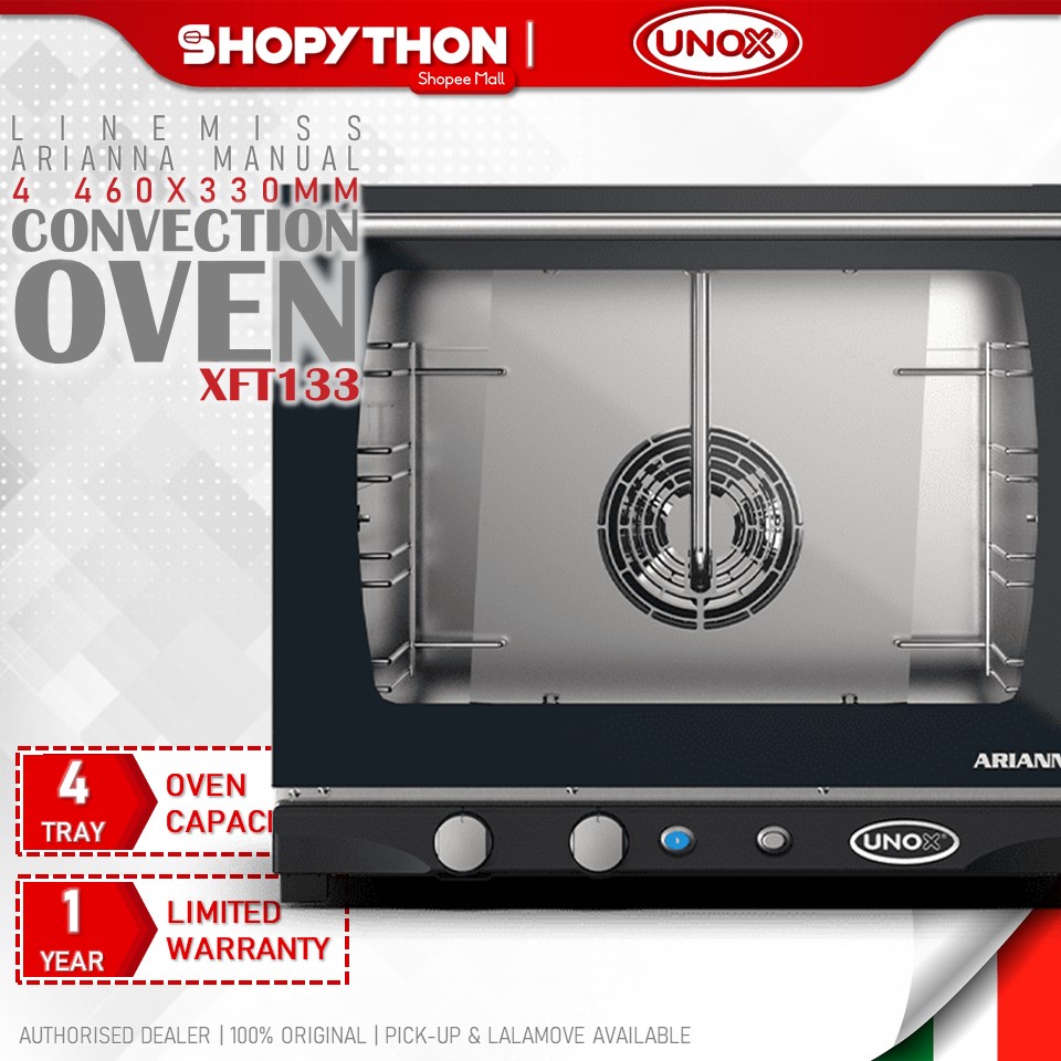 Abnormaal Rubriek desinfecteren UNOX LINEMISS 4 460x330 Arianna Manual XFT133 (3000W) Electric Convection  Oven Humidity Steam Injection Ketuhar Bread | Shopee Malaysia