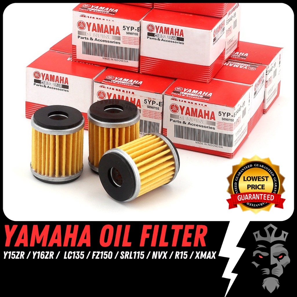 YAMAHA Oil Filter Penapis Minyak Hitam YAMAHA LC135 Y15 Y15ZR Y16 LAGENDA 115 FI SRL115 FZ150 R15 XMAX NVX NMAX