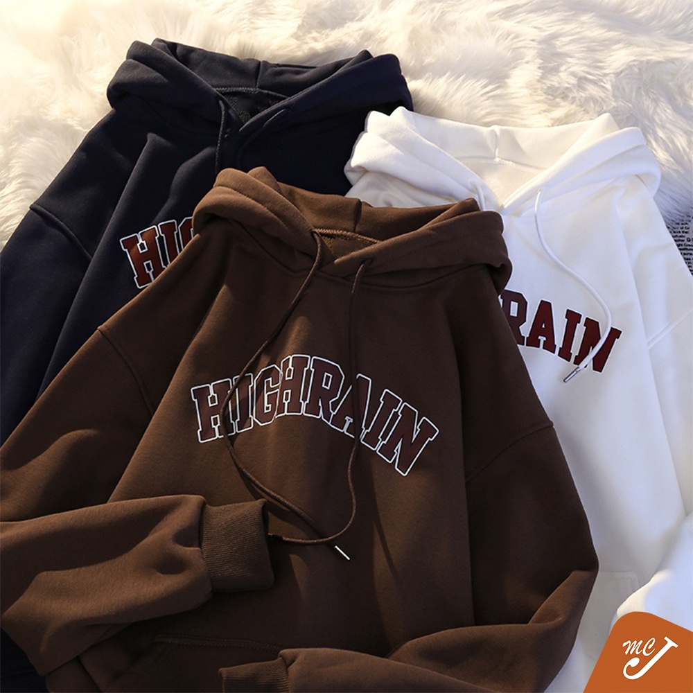 McJoden - ROY Hoodie Men Women Unisex Coffee Oversized Hoodie Korean Style Couple Sweater Lelaki Plus Size