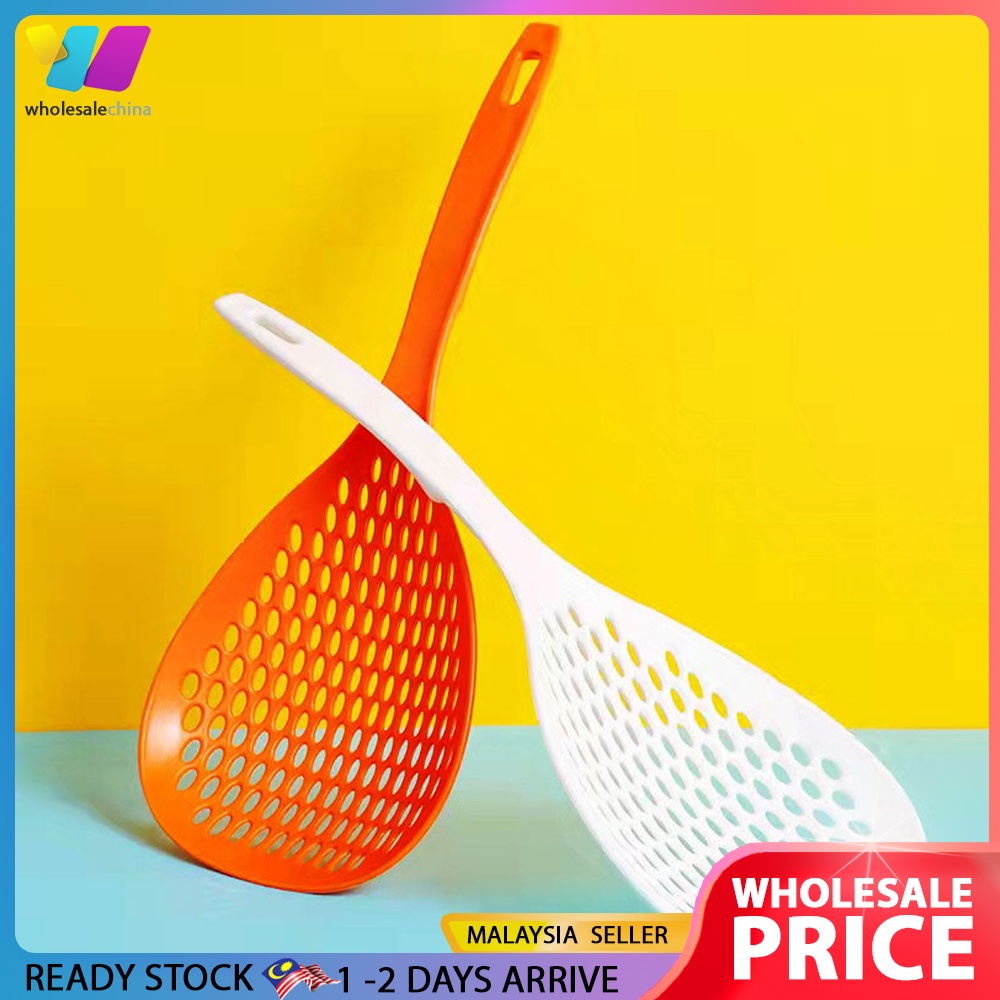 WHOLESALE | Japanese Style Scoop Colander Long Handle Noodle Food Drainage Filter Strainer Household Kitchen Utensil