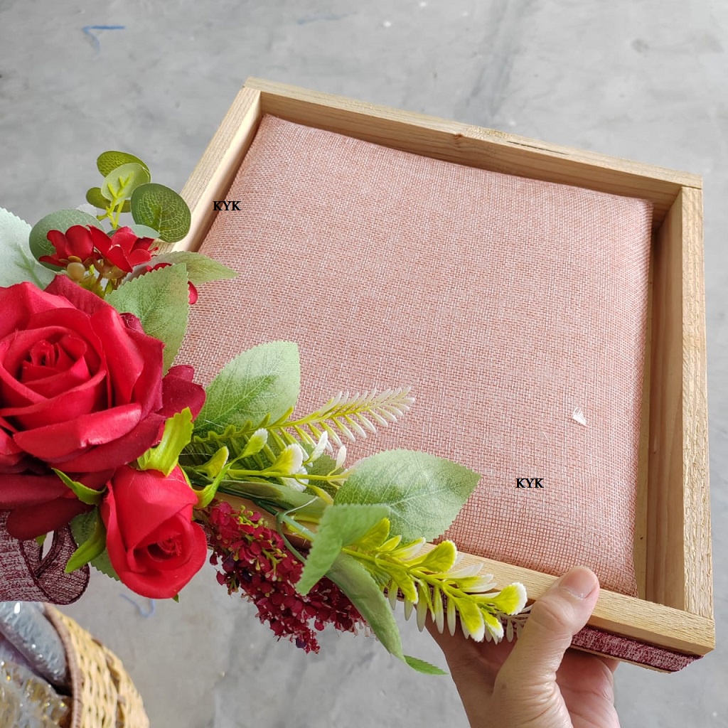 Gabus Hantaran Siap Balut Alas Guni / Rustic Style Hantaran