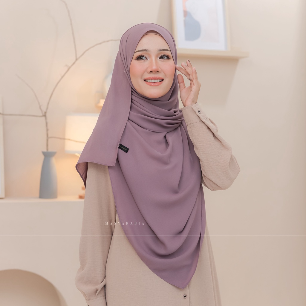 MASYARABIA Helena Shawl Large In Mauve Purple [BUY 3 RM110]