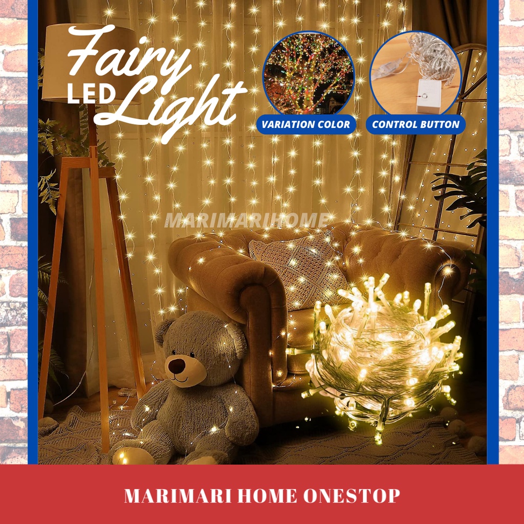 Led Light Decoration Bedroom Fairy Light String Light Christmas Lampu Led Lampu Hiasan Lampu Raya Lampu Lip Lap 燈籠Led灯