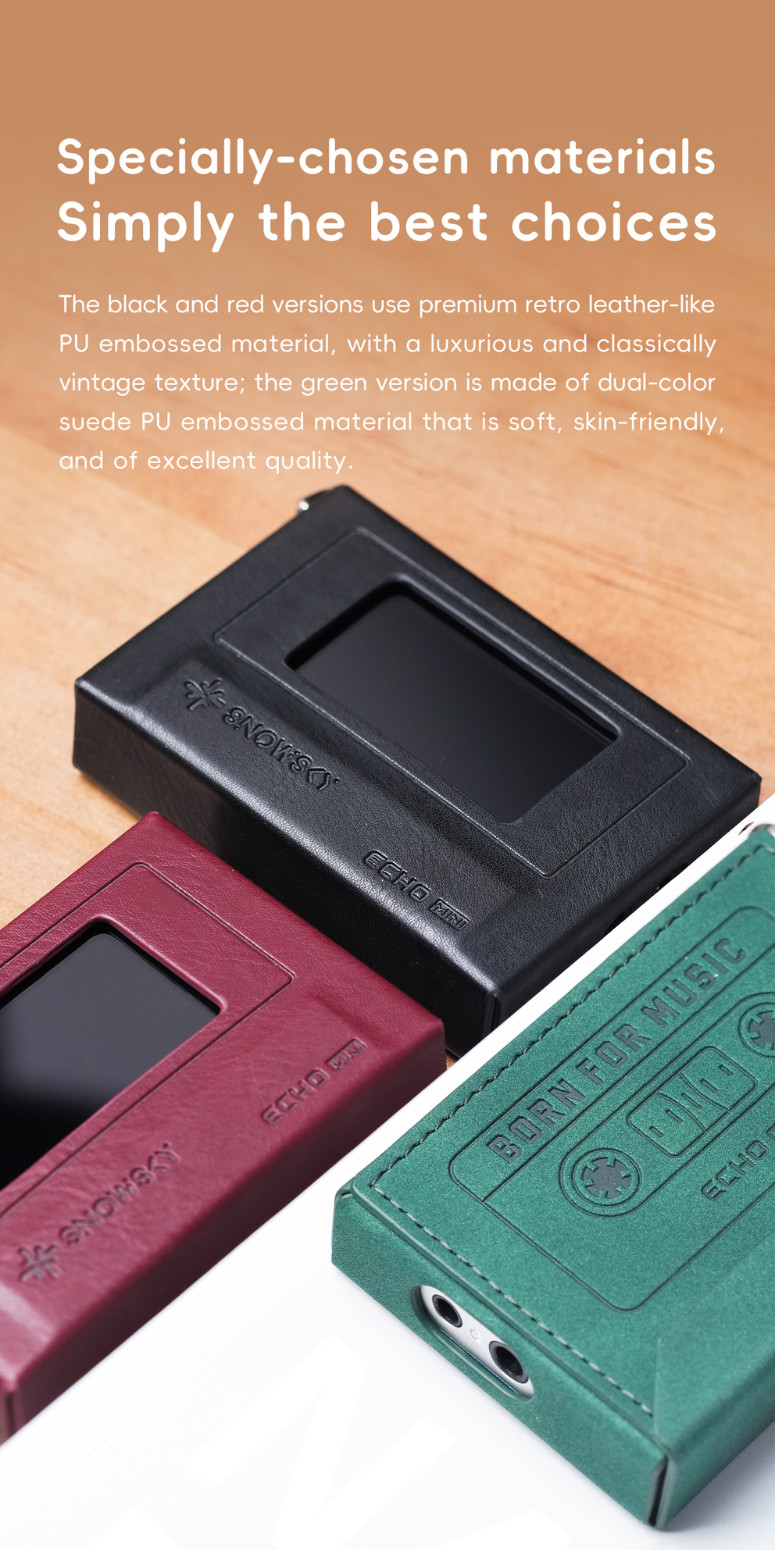 Snow Sky SK-ECHO MINI, Protective Leather Case: Custom 1:1 Fit