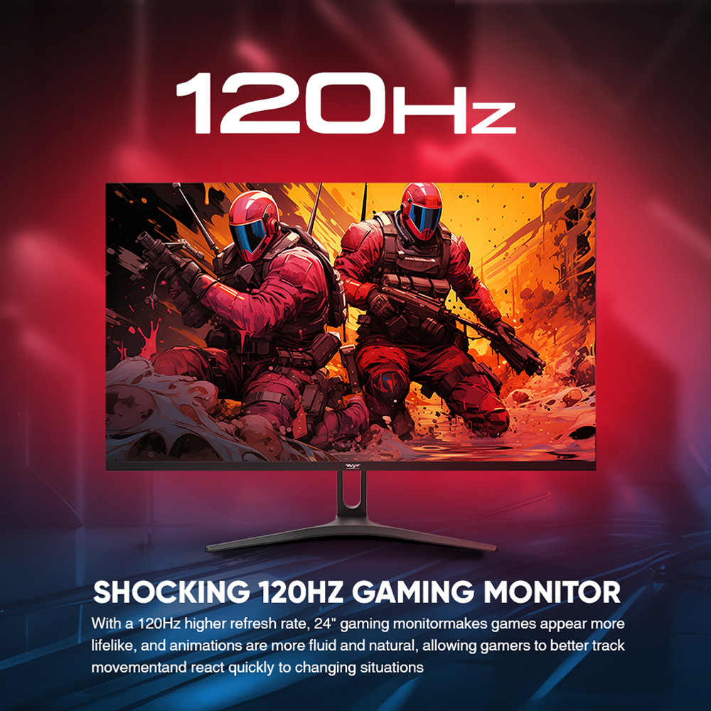 Armaggeddon 24" 120Hz IPS Built In Speaker G- Sync Frameless Gaming Monitor | 3 Year Warranty | XF24HD SUPER