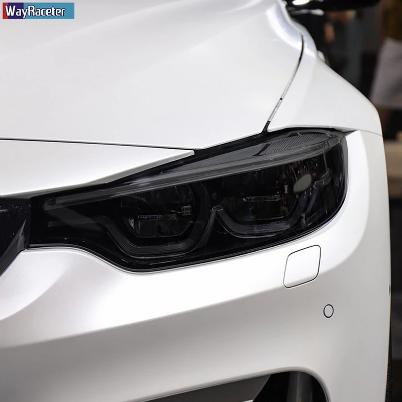 Car Headlight Protective Film Front Smoked Black TPU Sticker For BMW M2 F87 M3 F80 M4 F82 F83 M5 F10 F90 M6 M8 I3 I8 Z4 