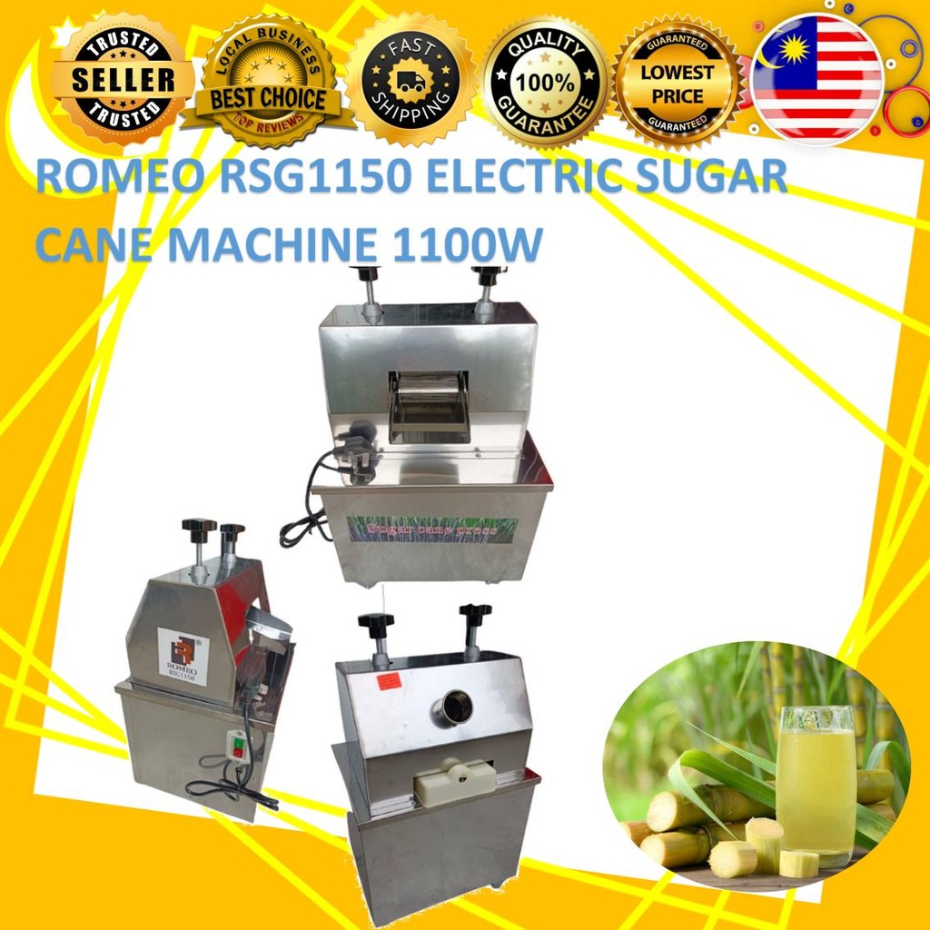 RROMEO ELECTRIC STAINLESS STEEL SUGARCANE MACHINE / MESIN TEBU RSG1150