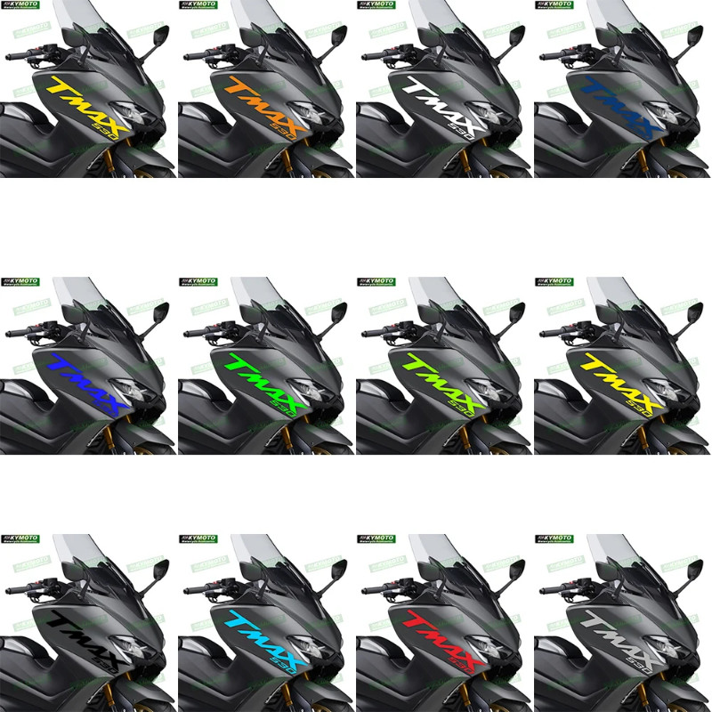For Yamaha TMAX530 TMAX-530 Racing Body Motorcycle Decal Car Decoration Fuel Tank Motor Logo Fairing Helmet Windshield S