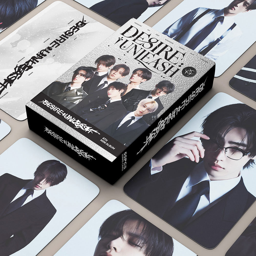 LINXX 55pcs ENHYPEN Kpop Lomo Cards Set 6th Album Themed HD Photo Cards Fan Collection Cards Merchandise 3inch Collectible Small Cards