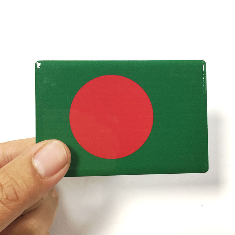 Bangladesh National Flag High-End Atmospheric Refrigerator Stickers Magnets Tourist Souvenirs 3d Three-Dimensional Household Collection