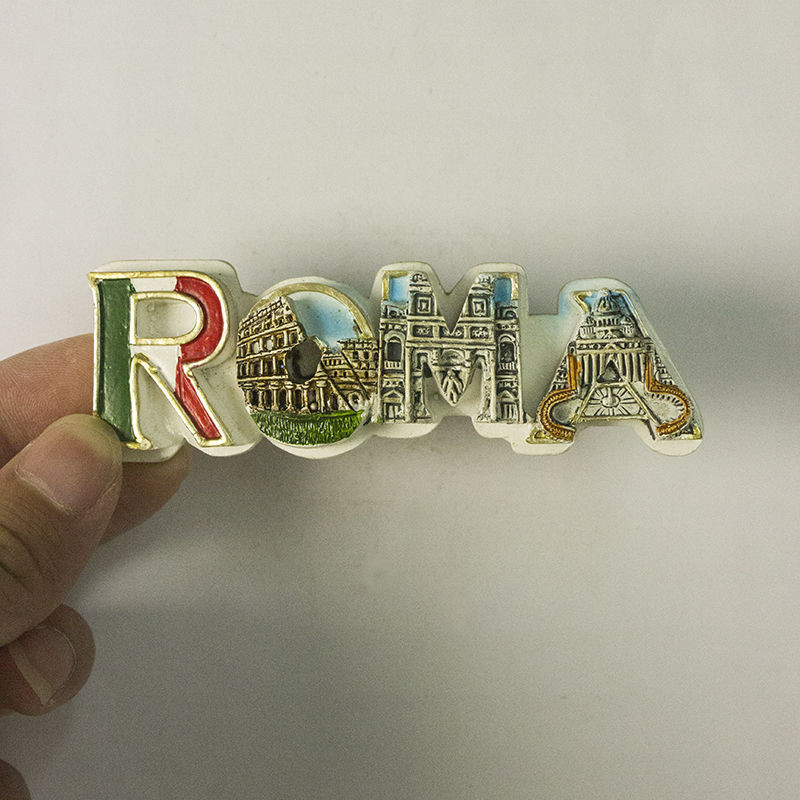 Italian Roman Empire Travel Refrigerator Magnet Creative 3D Three-dimensional Home Decoration Magnetic Letter Souvenir