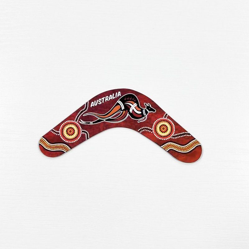 Australian Soft Silicone Kangaroo Boomerang Magnetic Refrigerator Stickers Cultural Creative Tourist Souvenirs Magnetic Stickers Decorations