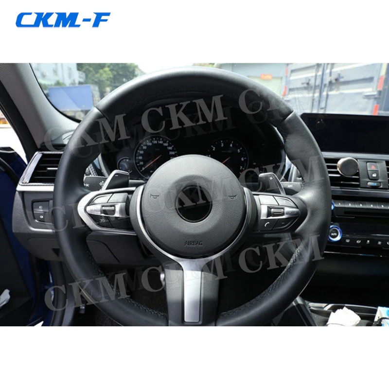 ABS material Interior Steering Wheel Key border Trim Frames Stickers for BMW M3 M4 M5 F20 F22 F30 F32 F10 F06 F15 F16 M-