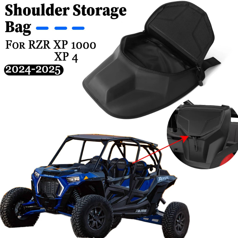 Seats Center Shoulder Console Storage Cargo Bag UTV Accessories For Polaris RZR XP XP4 1000 Premium Sport Ultimate 2024