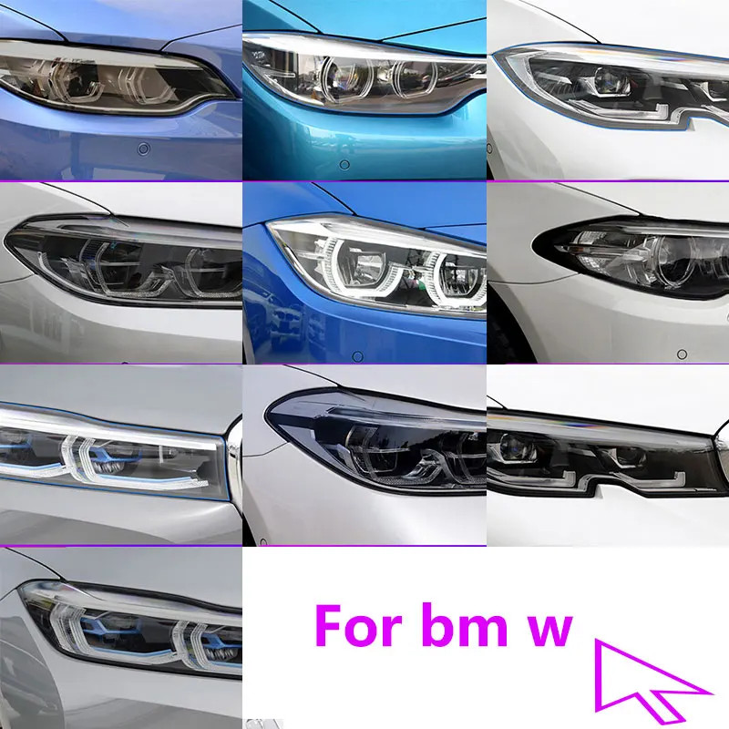 2Pcs Car Covers Headlight Protective Film For bmw G20 F36 G30 G32 G80 F34 F80 F82 GC F36 F10 m3 m4 m5 6GT Sticker Access