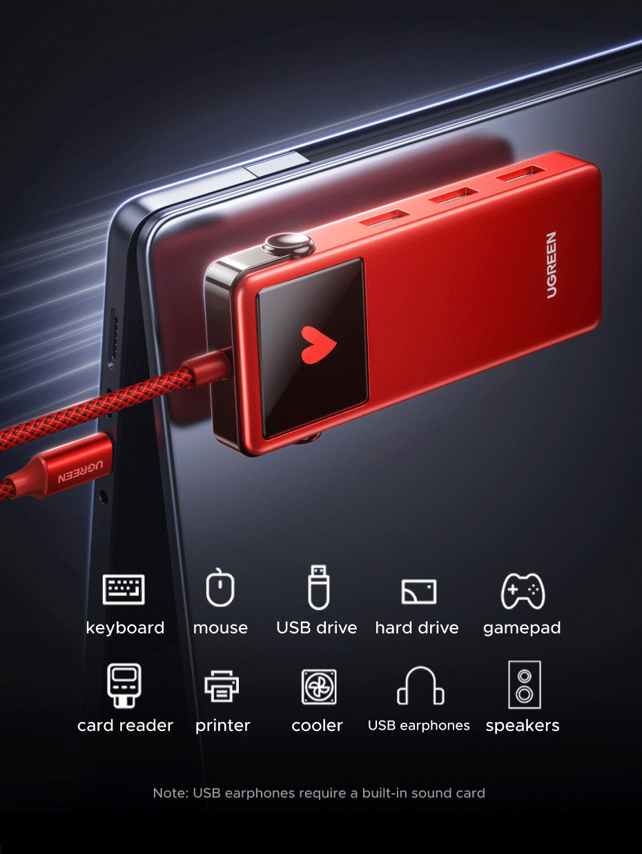 UGREEN x Jackson Yee Series Uno 5-in-1 HUB 4K@60Hz 5Gbps 100W PD3.0 HDMI Type C Adapter (75214) description image 8