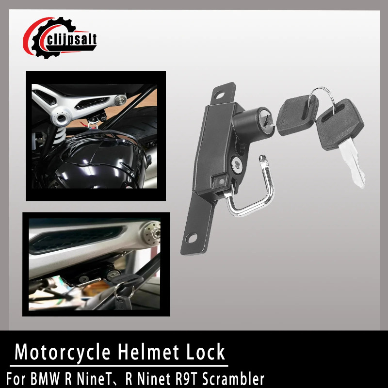 New Motorcycle Helmet Lock R Nine T R Ninet R9T Scrambler 2014-2020 2021 2022 Right Side Aluminum Retaining Hook with 2