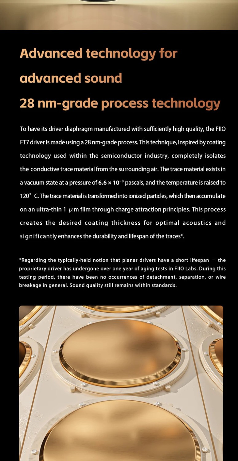 FiiO FT7, Open-Back Planar Magnetic Headphones: Flagship 1μm ultra