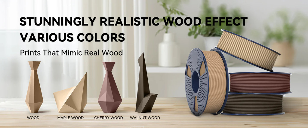 Close-up wood grain model