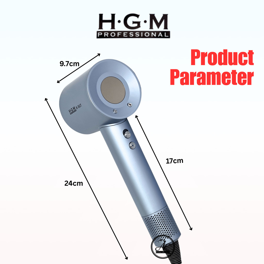 HGM X-SU7 Powerful Ionic Hair Dryer Professional Salon Use