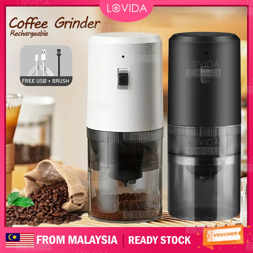 LOVIDA Coffee Grinder USB Type-C Charge Portable Coffee Powder Maker Home Coffee Grinding Machine Pengisar Kopi 咖啡研磨机