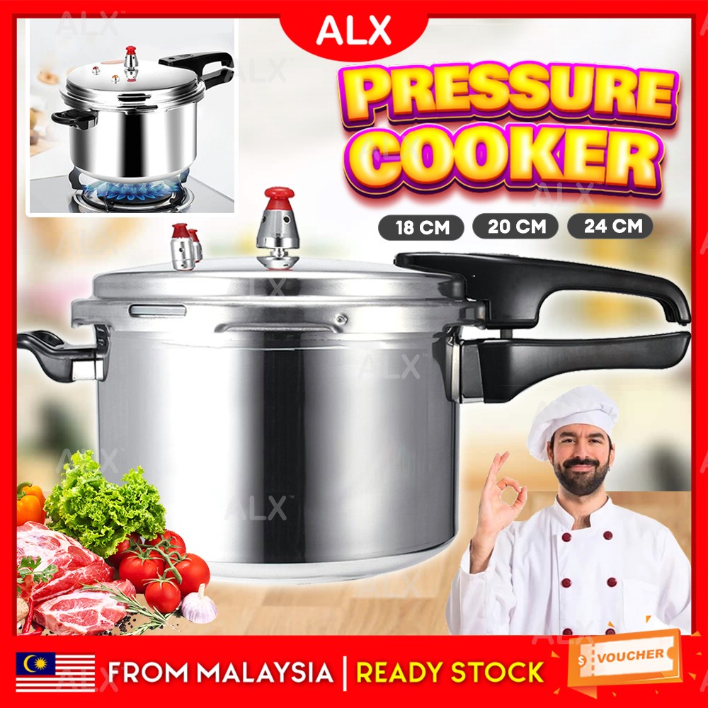 ALX High Quality 4L Pressure Cooker Pressure Pot Home Food Cook Makanan Kitchen Cooking Pot Cookware Periuk 006 高压锅