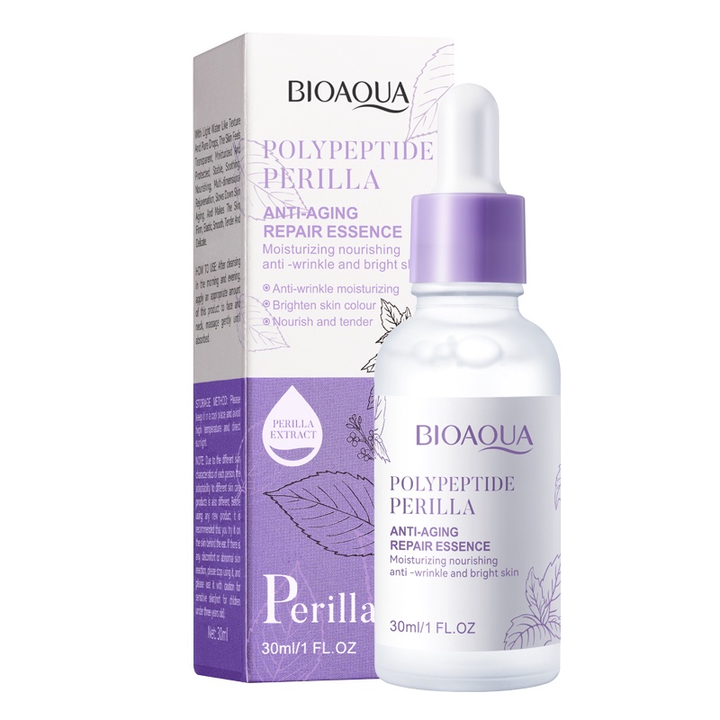 BIOAQUA Polypeptide Perilla Anti-Aging Repair Essence Hydrating Moisturizing Facial Firming Serum