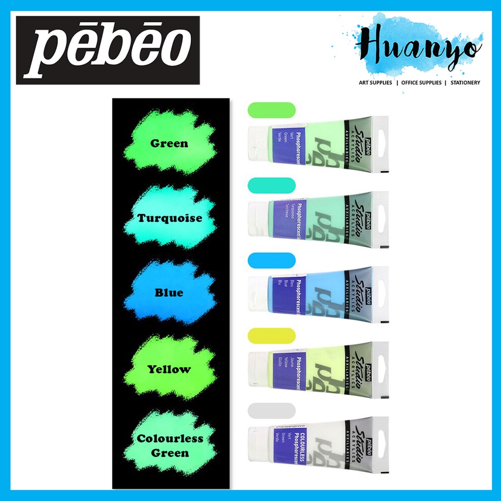 Pebeo 100 ml Studio Acrylics Auxiliaries Gel Tube, Colourless- Green