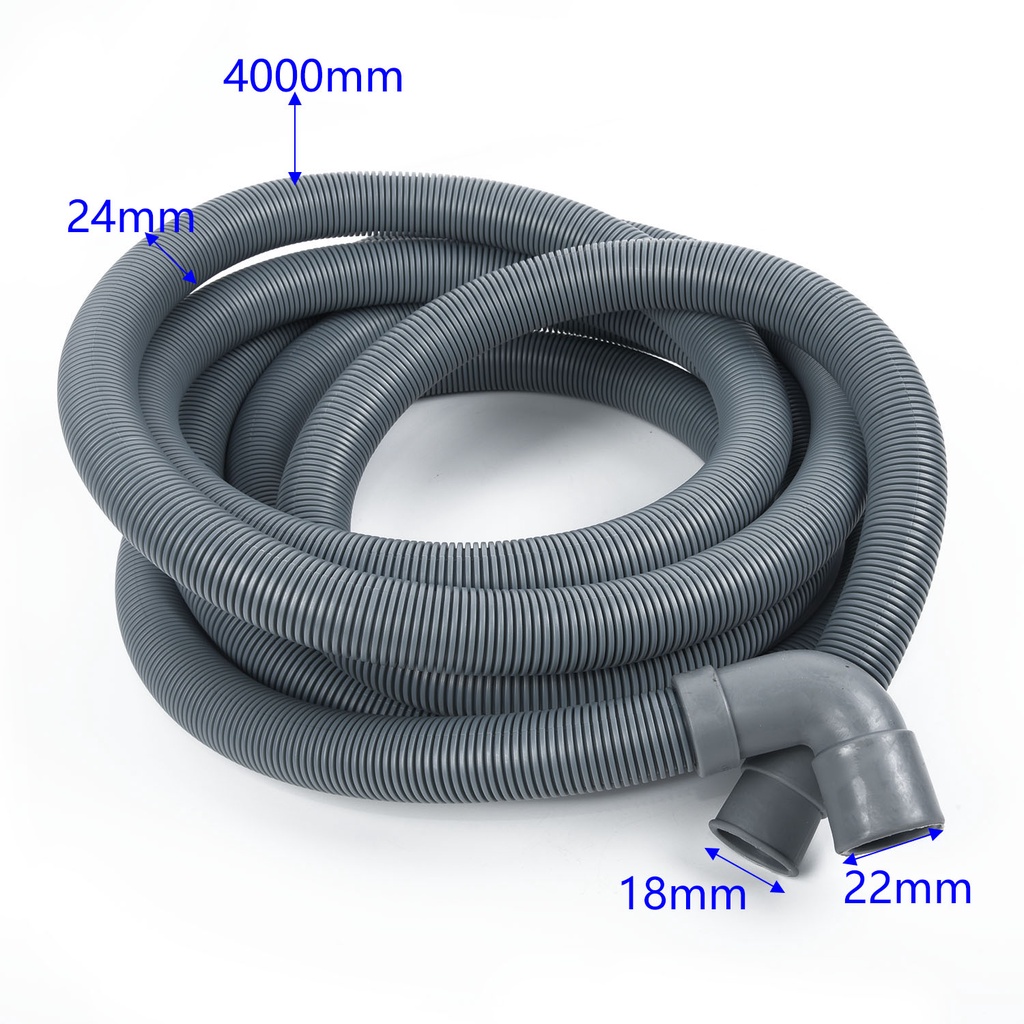 [TWILIGHT] New 4Metre Extra Long Drain Hose Waste Pipe For Washing Machine Dishwasher