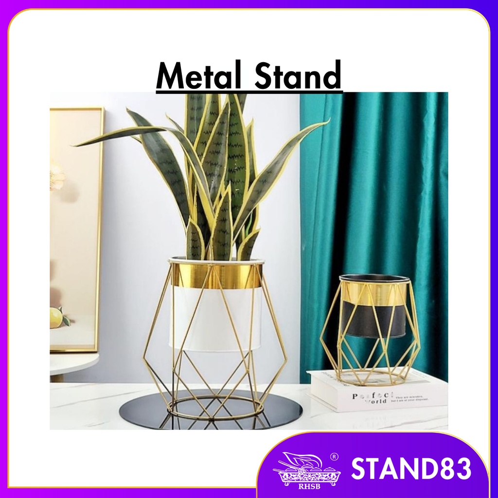 METAL STAND VASE / NORDIC FLOWER POT / PASU BUNGA / PASU POKOK / STAND POT / ARTIFICIAL TREE POT / STAND83