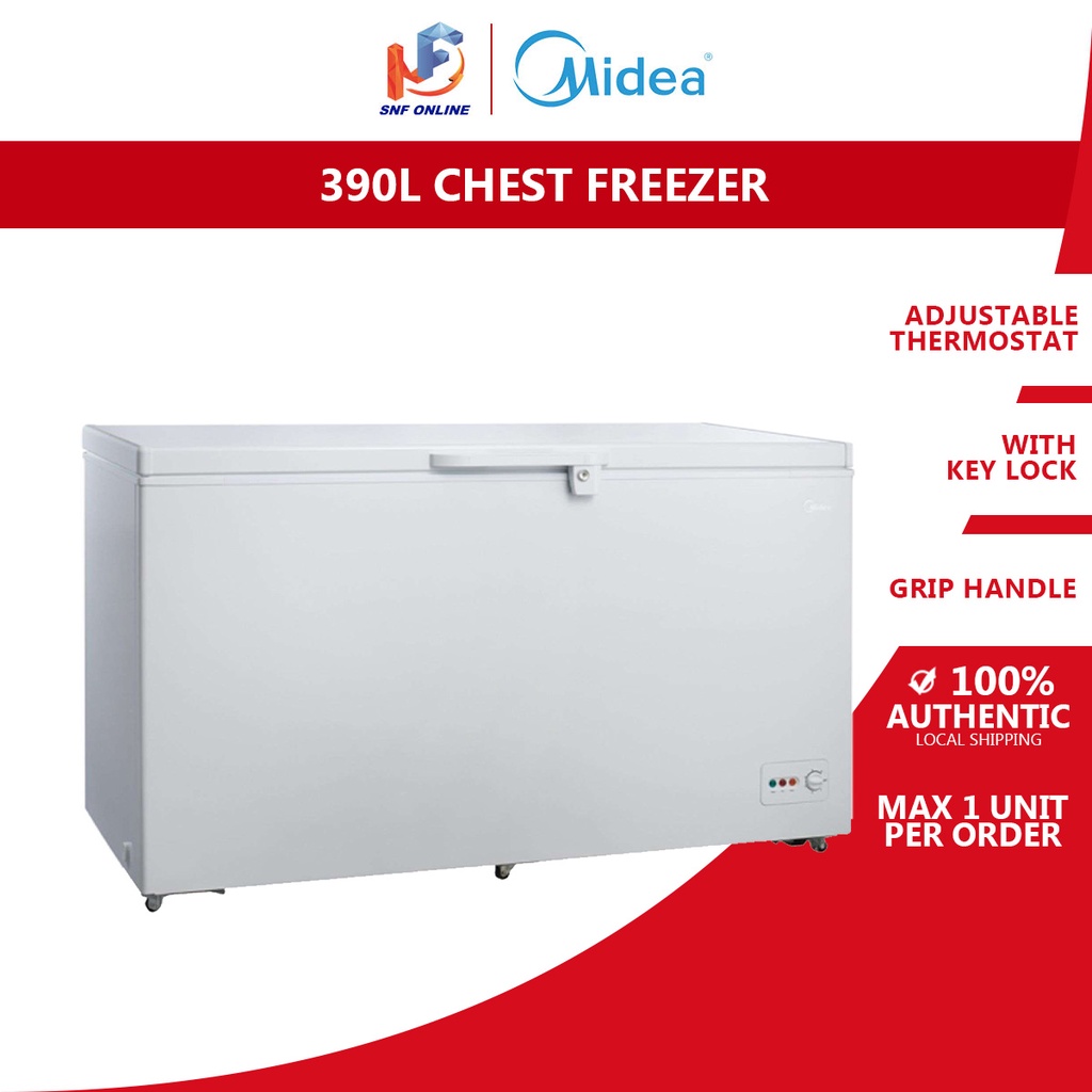 Midea Chest Freezer - White Inner WD-300W WD300W