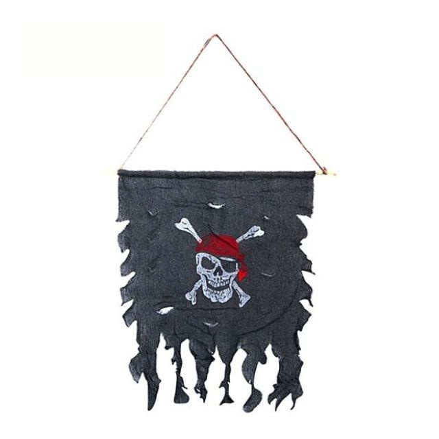 Halloween Decor Retro Caribbean Pirate Flag Party Decorations